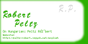 robert peltz business card